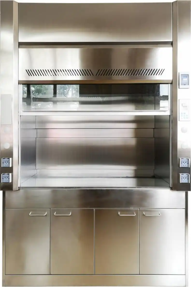 Clean Stainless Steel Fume Hood