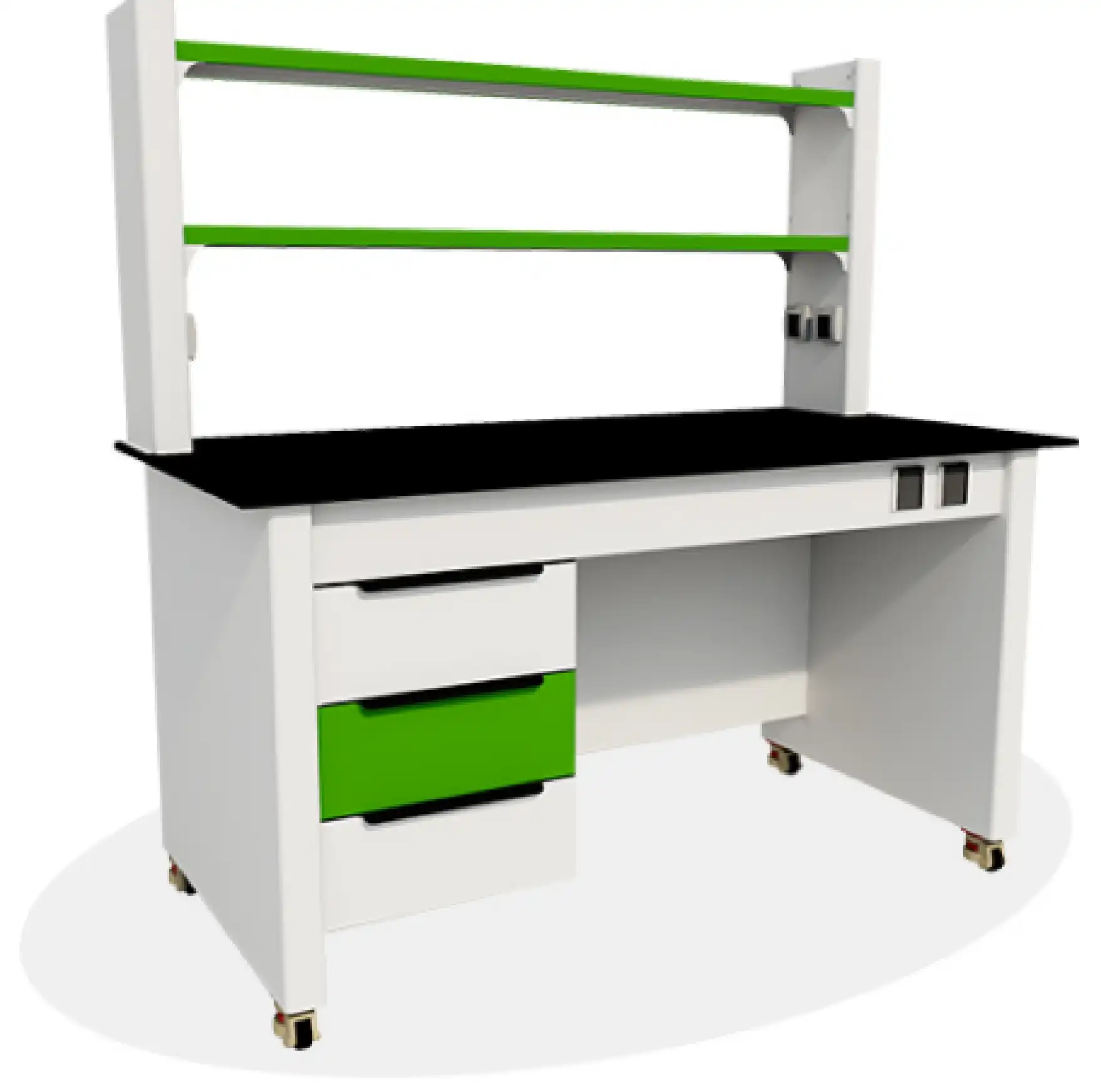 Lab Table With Reagent Rack-1