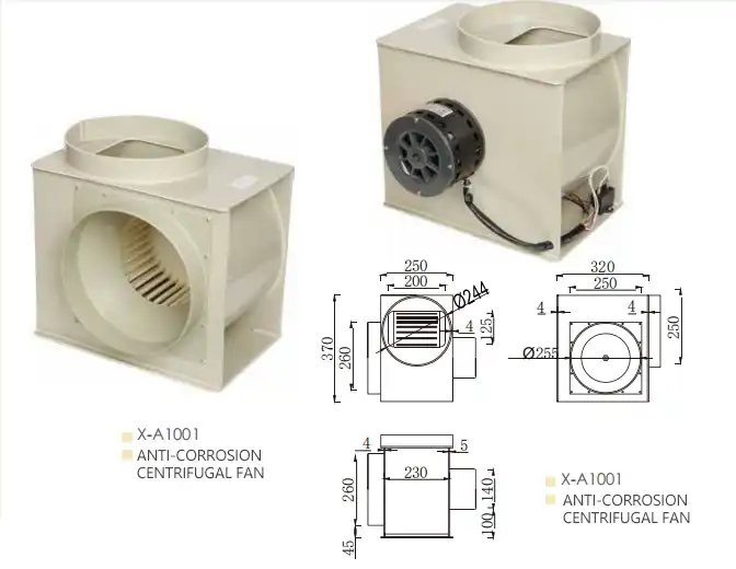 Anti-Corrosion PP Centrifugal Fan-1